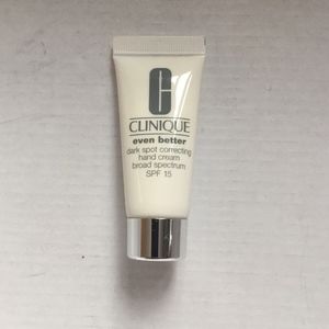 Clinique. dark spot correcting hand cream. SPF 15.